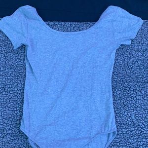CUTE GRAY BODY SUIT
